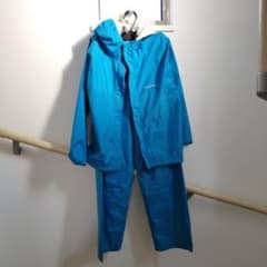 mont-bell レインスーツ 上下セット 150cm ブルーのサムネイル