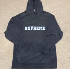 初期Supremeシュプリーム Campionリバースウィーブ黒パーカーXLのサムネイル