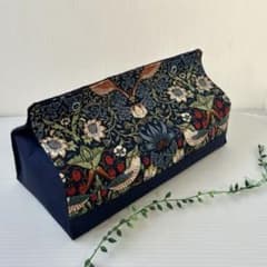 ☆ハンドメイド ティッシュケースカバー ウィリアムモリス いちご泥棒