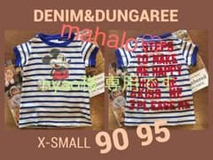 nyao様★デニム&ダンガリー＊ミッキーTシャツ/X-small/ミッキーコラボのサムネイル