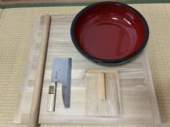 未使用】麺切包丁付き 手打ちそばキット そば打ちセット 自宅で本格 