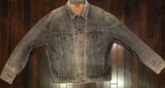 Levi's　デニムジャケット　gジャン　先染め　ブラック　70503 Mサイズのサムネイル
