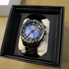 シチズン アテッサ ソーラー電波時計 AT8285-68Z ブラックチタン 