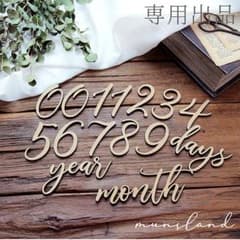 木製 レターバナー　月齢フォト　ウッドバナー　おうちスタジオ　c-typeのサムネイル