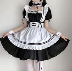ABUNDANTDOODS メイド服カチューシャ付き 6点セットのサムネイル