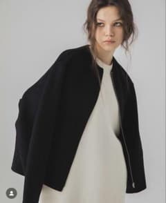 LOHEN バックフォルムリバーZIPブルゾンコート ブラック　ローヘン lohen バックフォルムリバーZIPブルゾンコート black - メルカリ