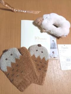 【新品】ミトン手袋×ハリネズミ　ガラガラ×羊のサムネイル
