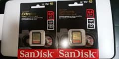 最終値下げ！SDカード二枚セット 64GB×2枚のサムネイル