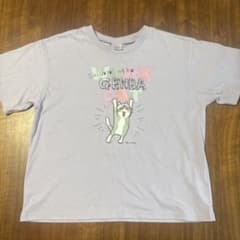 仕事猫 GENBA CAT 半袖Tシャツ ライトパープルのサムネイル
