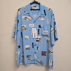 K*様 半額！新品ワコマリア×葛飾北斎アロハシャツ富嶽三十六景Lサイズ 今だけ価格新品ワコマリア×葛飾北斎アロハシャツ富嶽三十六景Lサイズ