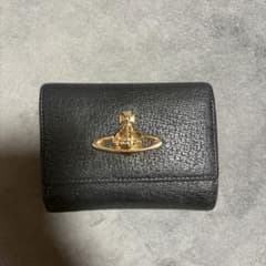 Vivienne Westwood wallet, black leather, coin purse.