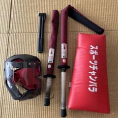 スポーツチャンバラ用具:面・長剣・小太刀のセット スポーツチャンバラ 小太刀 長剣 面 盾 空気入れ 装備セット - メルカリ