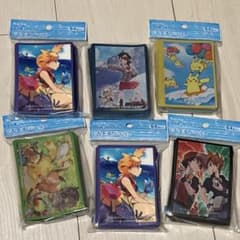 デッキシールド まとめ売り カスミ ピカチュウ ユウリ レッド グリーンのサムネイル