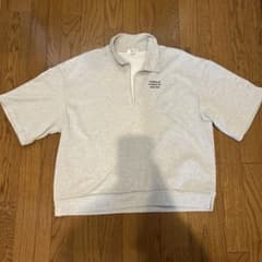 グレー ジップアップ Tシャツ Sサイズのサムネイル