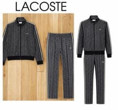 希少　再販無し LACOSTE モノグラム セットアップ US L ブラックのサムネイル