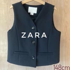 ZARA キッズ　スーツベスト ジレ ブラック 148cm 発表会　ピアノのサムネイル