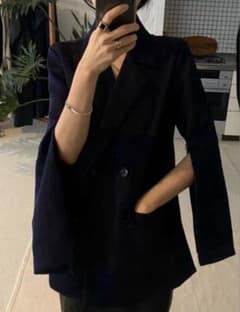 ENOFイナフ twill slit jacket Lサイズ ブラック - メルカリ