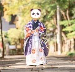 七五三☆袴 花わらべ着物・袴・襦袢セット　草履付きのサムネイル