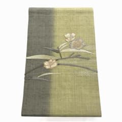 専用帯7425 6660 二点セット●高級 正絹 紬 相良刺繍 汕頭刺繍名古屋帯 専用帯7425 6660 二点セット○高級 正絹 紬 相良刺繍 汕頭刺繍名古屋帯