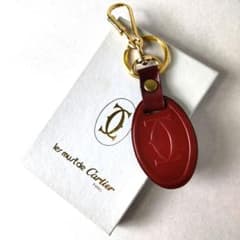 極美品 カルティエ キーホルダー キーリング マストライン チャーム