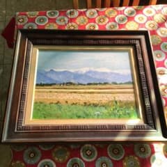 牧利保 風景画 絵画　額　０ 牧利保 風景画 絵画 額 0 - メルカリ