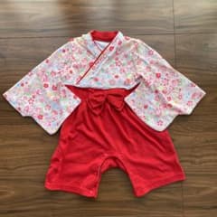 袴ロンパース 女の子 90のサムネイル