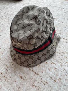 GUCCI GGキャンバス シェリーライン ハット L 58.5cm イタリア製
