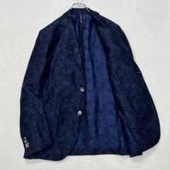 モンテドーロ｜美品 リネンジャケット 花柄 ボタニカル イタリア製 50 
