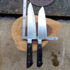 中古包丁　2本　ミソノ　Misono と　Masahiro 2本ともモリブデン鋼 中古包丁 2本 ミソノ Misono と Masahiro 2本ともモリブデン鋼 - メルカリ