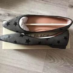 ALL BLACK フラットパンプス 星 39のサムネイル