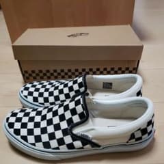 VANS　スリッポン　黒/白　チェック　27.5cmのサムネイル