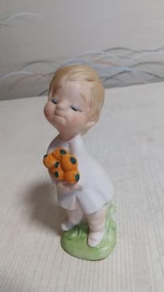 陶器 置物 子供 花束 インテリア