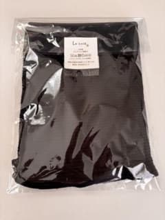 La soie ラソワ 日本製 ピュアシルク腹巻き 黒のサムネイル