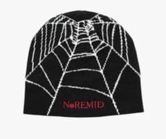 NOREMID ビーニー ニット帽 スパイダーウェブ柄 - メルカリ