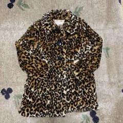 vintage ヒョウ柄　アニマル柄　ファーコートのサムネイル