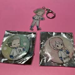 ダイヤのA 缶バッジ アクリルキーホルダー 小湊 倉持 レトロちっく
