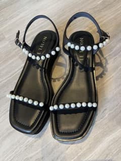 ルタロン　パールプラットサンダル　ブラックL sizeのサムネイル