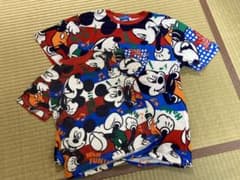 ディズニーランド　ミッキーTシャツ　Sサイズ　キッズオマケ付きのサムネイル