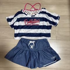 ピンクラテ　水着160 美品のサムネイル