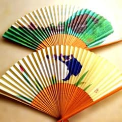 扇子 2本セット 和装小物 竹製のサムネイル