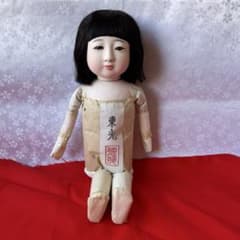 市松人形 松乾齋東光作まつ毛あり 裸 ボディのみ 市松人形 希少市松