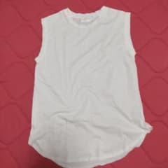 Omekashi ホワイト ノースリーブ Tシャツのサムネイル