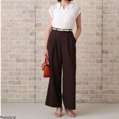 m様専用　ANAYI リネンライクビエラタックパンツのサムネイル
