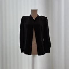 美品】FOXEY NEW YORK 長袖ブラウス ブラック 42 - メルカリ