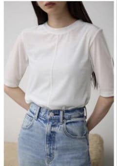 Azul moussy 아줄 마우지 벨루어 5분 소매 탑스 시어