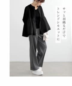 新品タグ付きフリルジャケット　フリル切り替え ブラウス Aラインのサムネイル