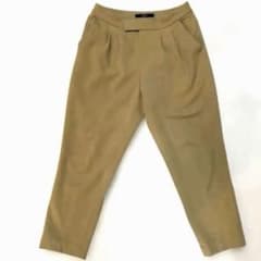 アナザーエディション クロップドテーパードパンツ ベージュ M 秋冬裏地付