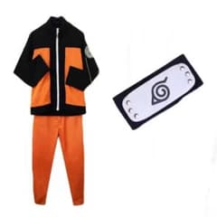 NARUTO ナルト コスプレ衣装 ヘッドバンド付き 即日発送可能120cm
