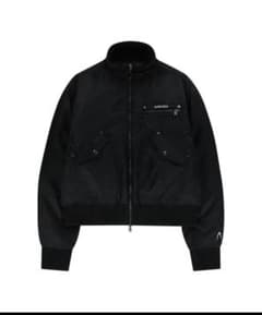 AAKAM High-Neck Bomber Jacket (Black) 2 - メルカリ