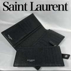 【美品】サンローラン★Saint Laurent★レザー長財布　シボ革　2WAYのサムネイル